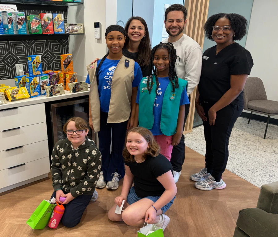 Green Orthodontics Girl Scouts health badge event