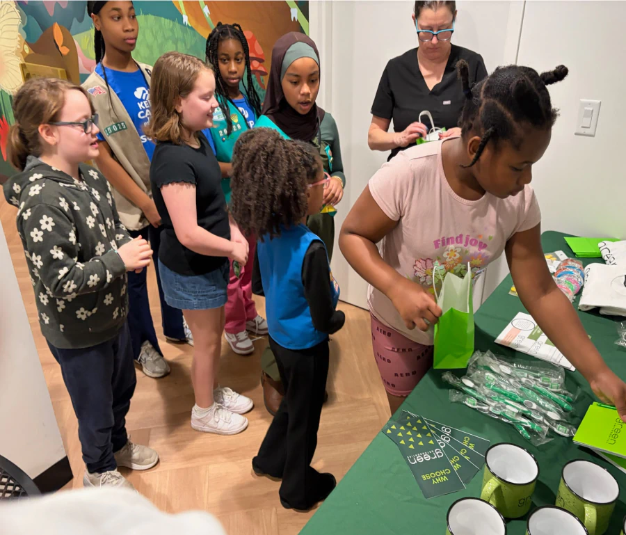 Green Orthodontics Girl Scouts health badge event