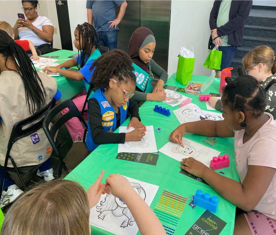 Green Orthodontics Girl Scouts health badge event